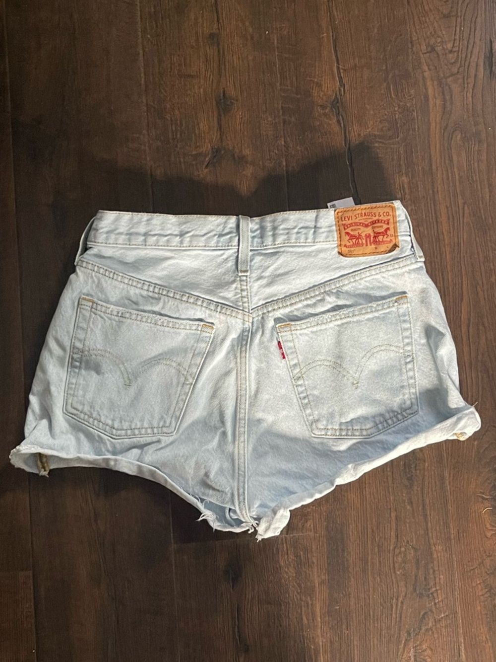 Levi's Light Blue Denim Cutoff Shorts - Women's